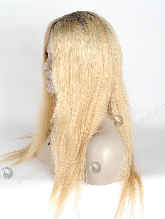 In Stock European Virgin Hair 18" Straight T9/24# Color Silk Top Glueless Wig GL-08074-2840