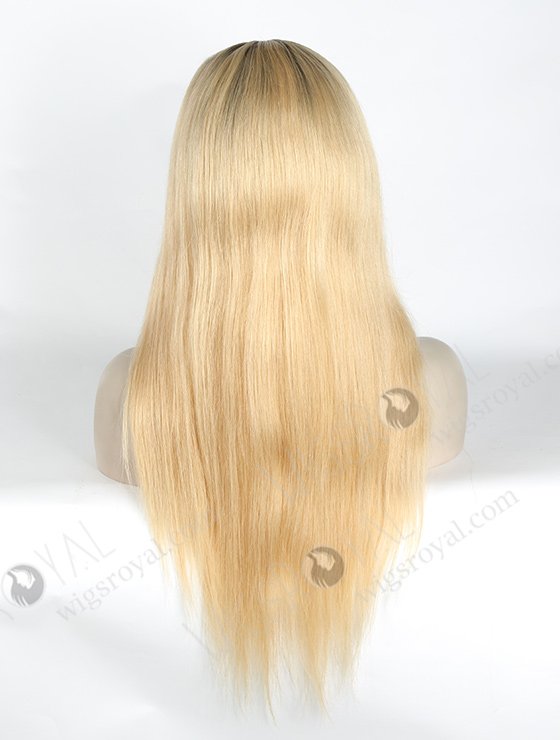 In Stock European Virgin Hair 18" Straight T9/24# Color Silk Top Glueless Wig GL-08074-2844