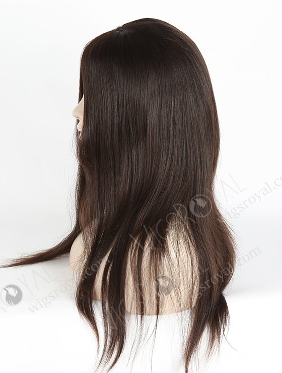 In Stock European Virgin Hair 18" Natural Straight Natural Color Silk Top Glueless Wig GL-08003-2666