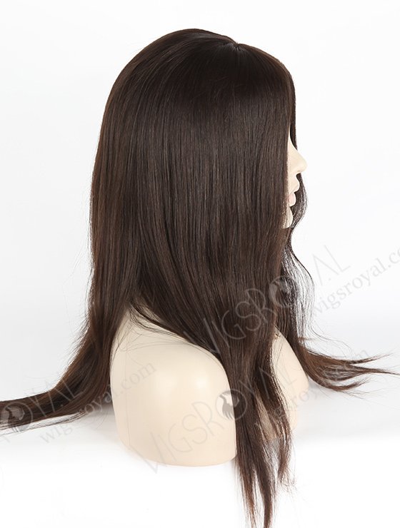 In Stock European Virgin Hair 18" Natural Straight Natural Color Silk Top Glueless Wig GL-08003-2668