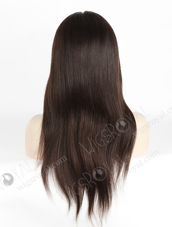 In Stock European Virgin Hair 18" Natural Straight Natural Color Silk Top Glueless Wig GL-08003-2667