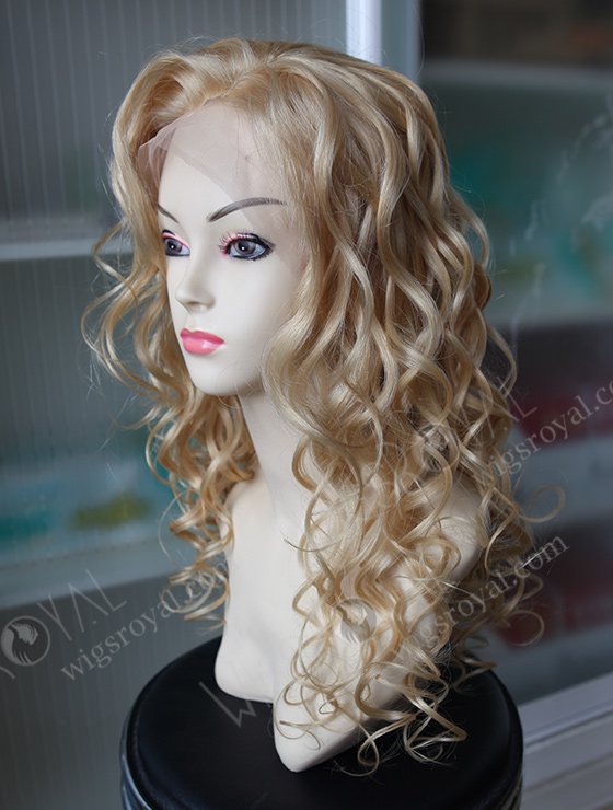 22 Inches European Hair Blonde Curly Wig WR-LW-069-2935