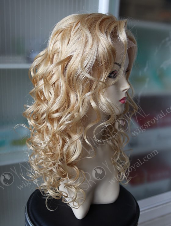 22 Inches European Hair Blonde Curly Wig WR-LW-069-2937