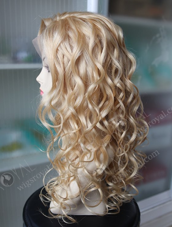 22 Inches European Hair Blonde Curly Wig WR-LW-069-2939