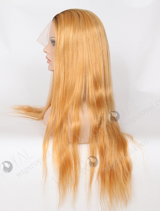 Brown Roots Blonde Color Chinese Hair Wig WR-LW-072-2961