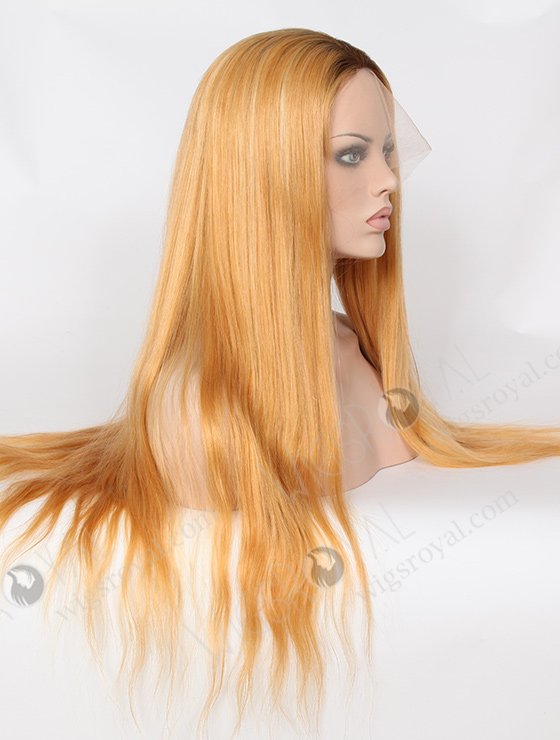 Brown Roots Blonde Color Chinese Hair Wig WR-LW-072-2960