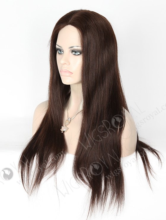 In Stock European Virgin Hair 20" Straight 2/3# Evenly Blended Silk Top Glueless Wig GL-08040-2878