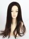 In Stock European Virgin Hair 20" Natural Straight Natural Color Silk Top Glueless Wig GL-08009