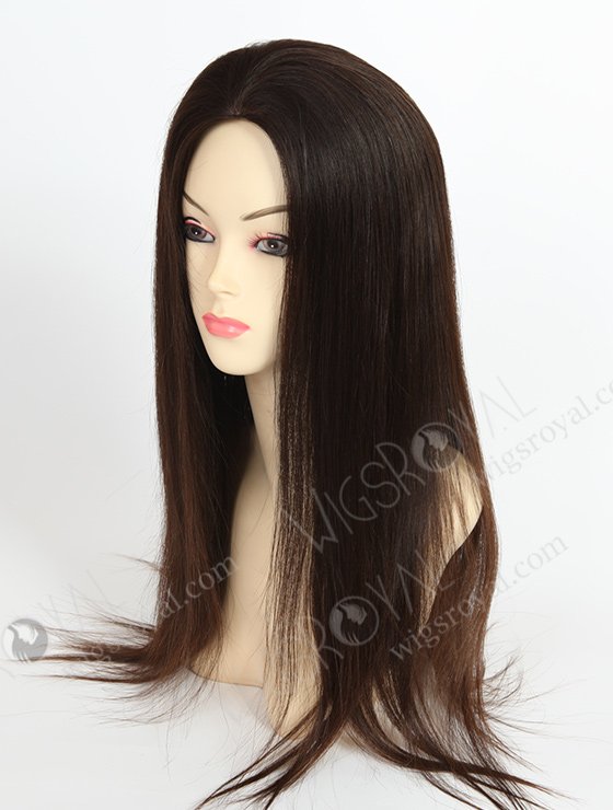 In Stock European Virgin Hair 20" Natural Straight Natural Color Silk Top Glueless Wig GL-08009-3060