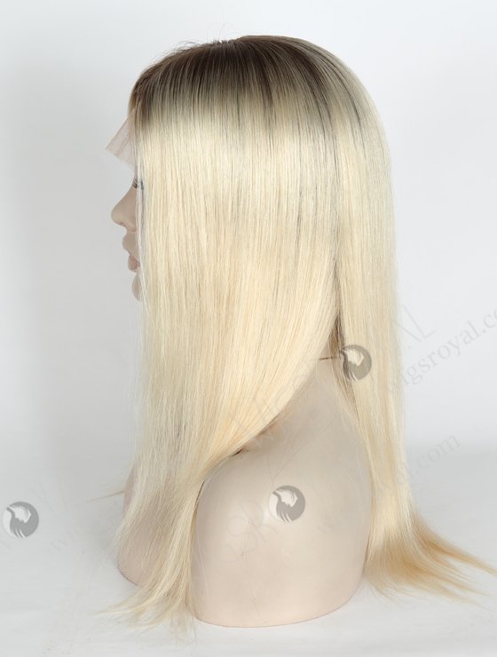 Best Wigs To Buy Online Blonde With Dark Roots Wigs For Women | In Stock European Virgin Hair 14" Straight T9/60# Color Lace Front Silk Top Glueless Wig GLL-08007-3455