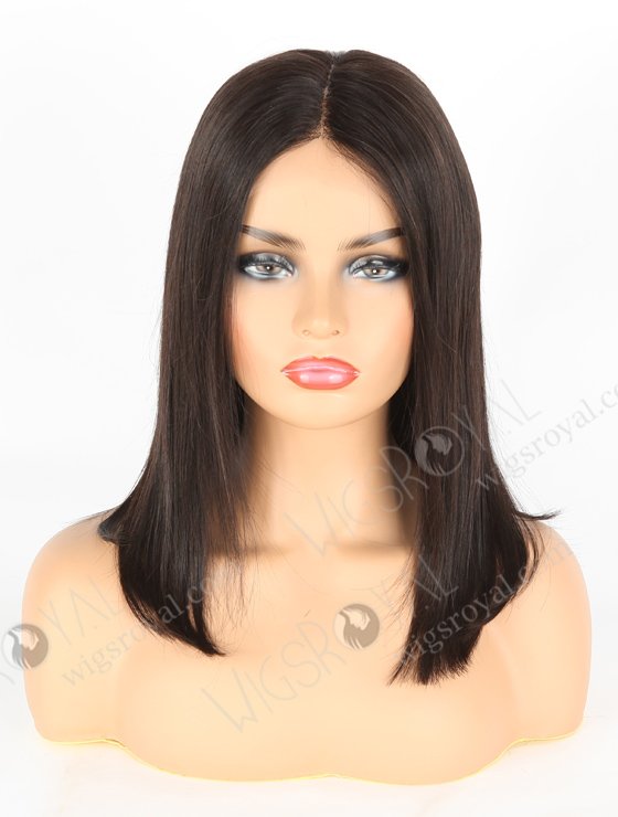 In Stock Indian Remy Hair 14" Bob Straight Natural Color 5"×5" HD Lace Closure Wig CW-01008-3220