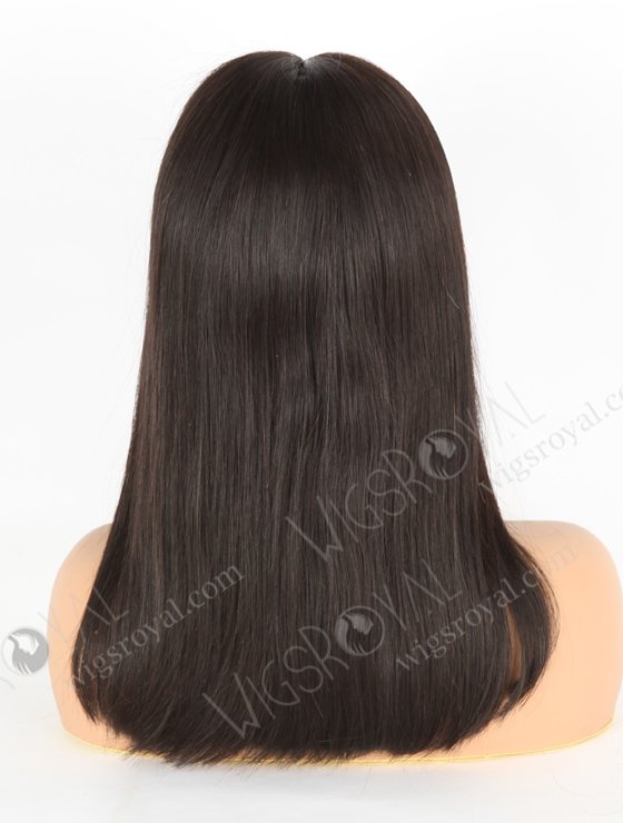 In Stock Indian Remy Hair 16" Bob Straight Natural Color 5"×5" HD Lace Closure Wig CW-01009-3232