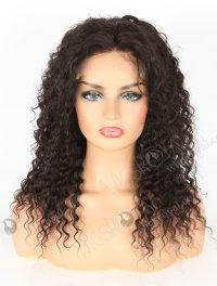  Click   Click  In Stock Indian Remy Hair 16" Deep Wave Natural Color 5"×5" HD Lace Closure Wig CW-01003