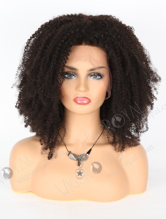 Beautiful Kinky Afro Curl Natural Color 20'' Brazilian Virgin Hair Wigs WR-LW-088-3566