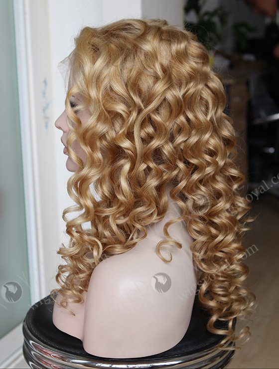 Virgin European Hair Blonde Curly Wig WR-LW-083-3511