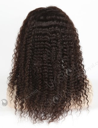 In Stock Indian Virgin Hair 18" Deep Wave Natural Color Full Lace Glueless Wig GL-02007