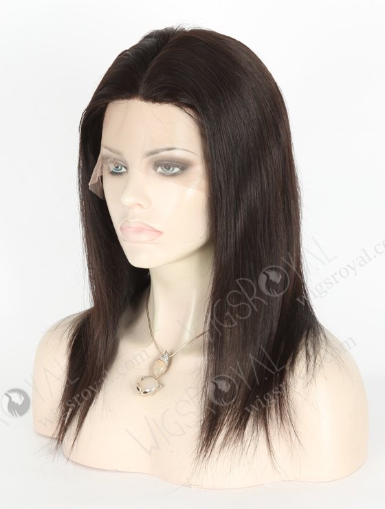 In Stock Malaysian Virgin Hair 14" Straight Natural Color Silk Top Full Lace Wig STW-321-3866