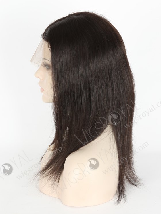 High Quality In Stock Malaysian Virgin Hair 14" Straight Natural Color Silk Top Full Lace Wig STW-321-3868