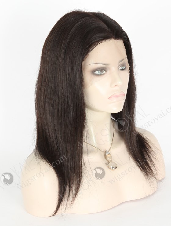 In Stock Malaysian Virgin Hair 14" Straight Natural Color Silk Top Full Lace Wig STW-321-3869