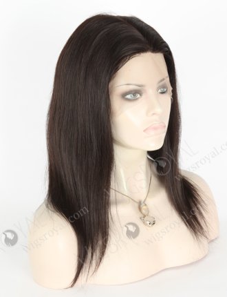 In Stock Malaysian Virgin Hair 14" Straight Natural Color Silk Top Full Lace Wig STW-321
