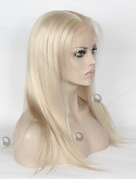 Hot Selling Silky Straight 16'' White Color Peruvian Virgin Hair Wigs WR-LW-110-4190