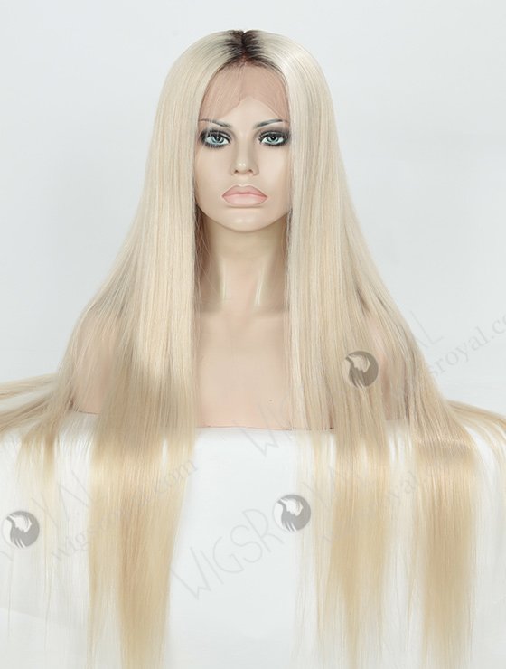Silky Straight Long T Natural/White Color European Virgin Hair Wigs WR-LW-104-4137