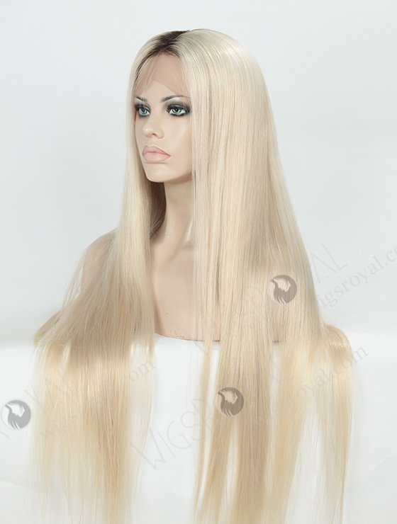 Silky Straight Long T Natural/White Color European Virgin Hair Wigs WR-LW-104-4138