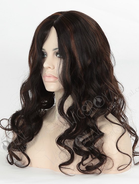 Silky Straight 22'' Long 1b# Highlight 4# And 6# Color European Virgin Hair Wigs WR-LW-107-4164