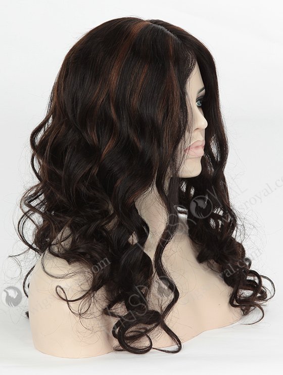 Silky Straight 22'' Long 1b# Highlight 4# And 6# Color European Virgin Hair Wigs WR-LW-107-4165