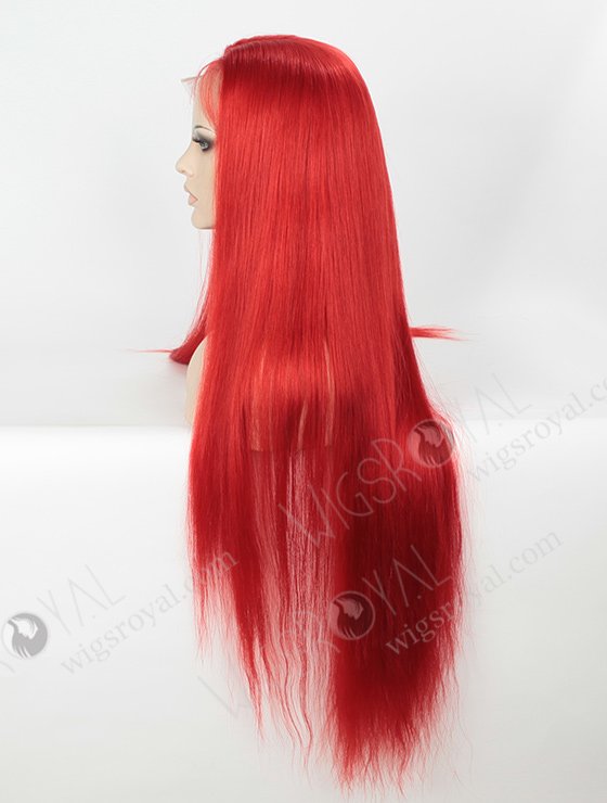 Silky Straight Long Red Color European Virgin Hair Wigs WR-LW-102-4119