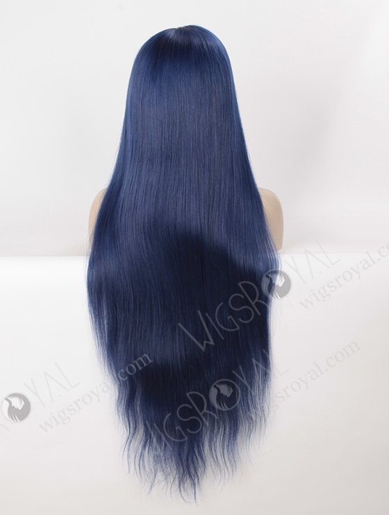 Silky Straight Long Ombre Color 1B#/Blue European Virgin Hair Wigs WR-LW-101-4112
