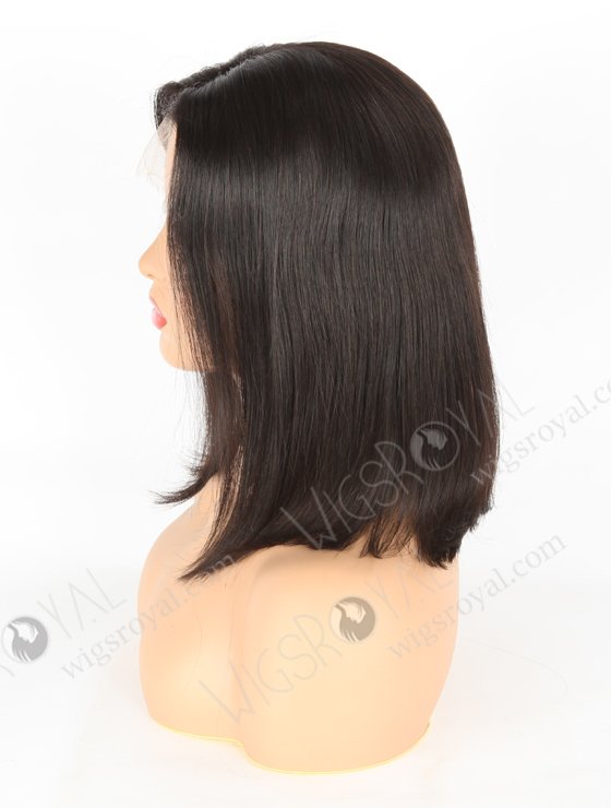 In Stock Indian Remy Hair 12" Bob Straight Natural Color 5"×5" HD Lace Closure Wig CW-01023-3715