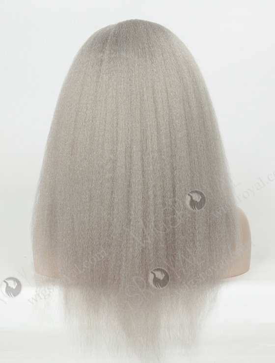 Grey Color Brazilian Virgin Human Hair Lace Wigs WR-LW-094-4029