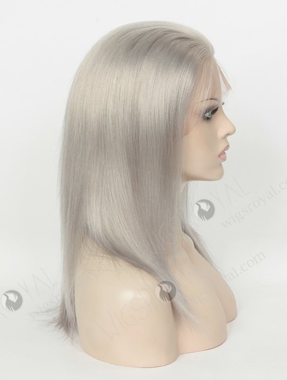 Yaki Grey Color Brazilian Virgin Hair Full Lace Wigs WR-LW-095-4037