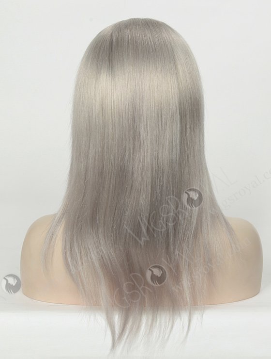Yaki Grey Color Brazilian Virgin Hair Full Lace Wigs WR-LW-095-4036