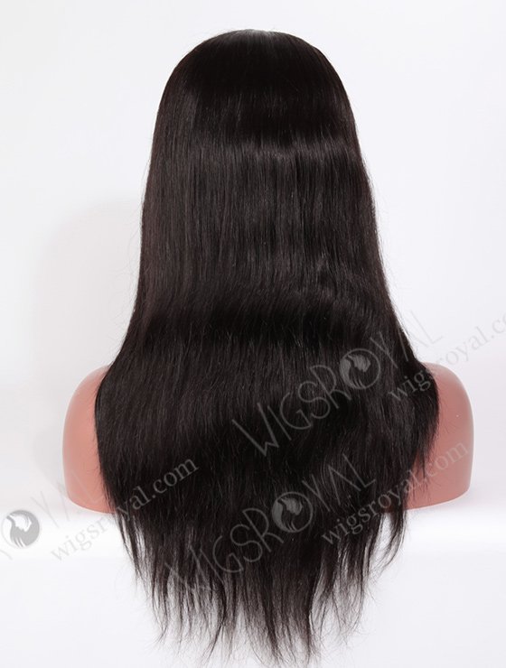 In Stock Indian Remy Hair 16" Straight Color #1b Silk Top Full Lace Wig STW-068-3791