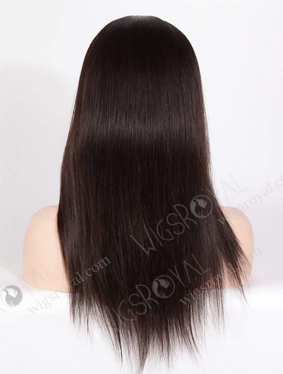 In Stock Malaysian Virgin Hair 16" Straight Natural Color Silk Top Full Lace Wig STW-301-3919