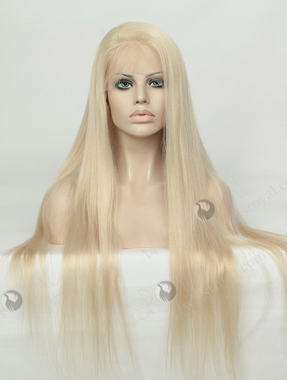 Silky Straight Long White Color European Virgin Hair Wigs WR-LW-099-4090