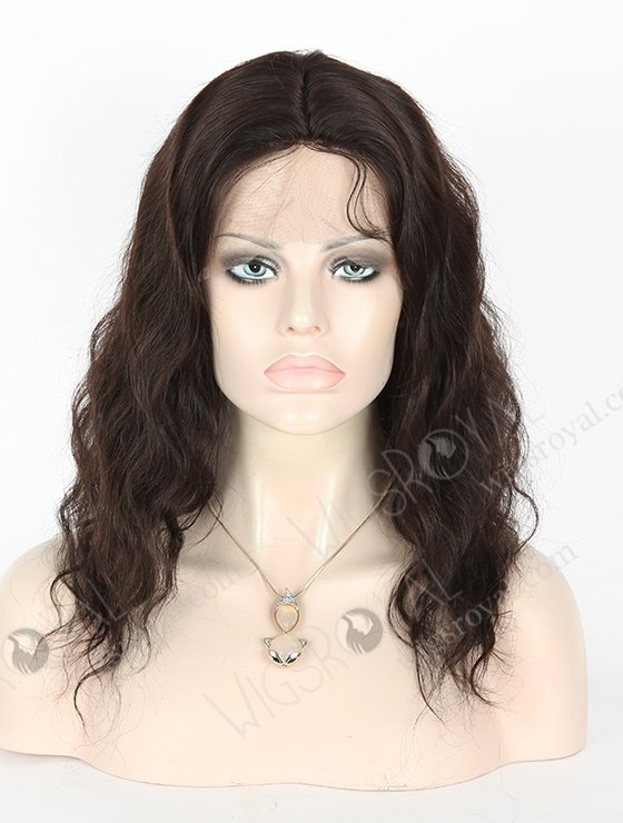 In Stock Malaysian Virgin Hair 14" Natural Straight Natural Color Silk Top Full Lace Wig STW-316-3882