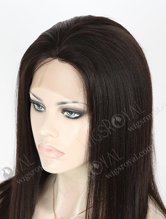 In Stock Malaysian Virgin Hair 14" Light Yaki Natural Color Silk Top Full Lace Wig STW-315-3892