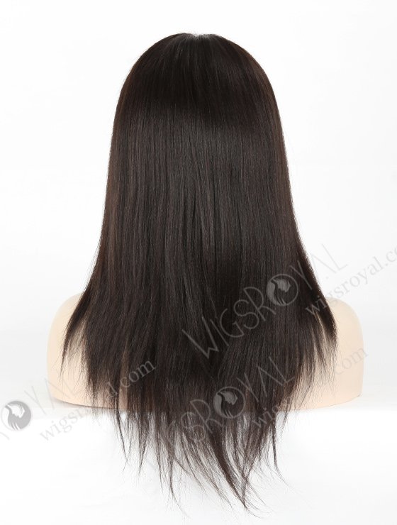 In Stock Malaysian Virgin Hair 14" Light Yaki Natural Color Silk Top Full Lace Wig STW-315-3896