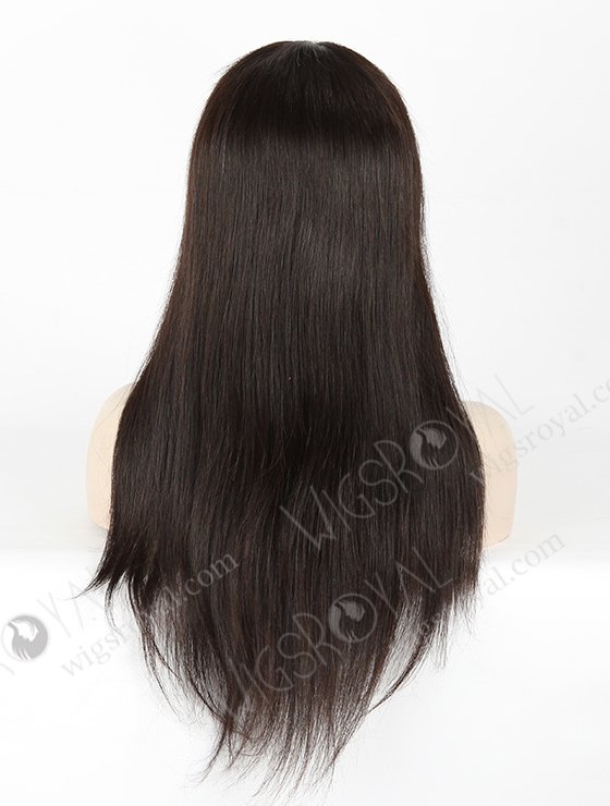 In Stock Malaysian Virgin Hair 18" Straight Natural Color Silk Top Full Lace Wig STW-302-3967