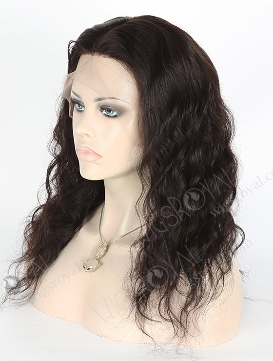 In Stock Malaysian Virgin Hair 16" Natural Straight Natural Color Silk Top Full Lace Wig STW-312-3930