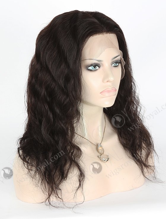 In Stock Malaysian Virgin Hair 16" Natural Straight Natural Color Silk Top Full Lace Wig STW-304-3940
