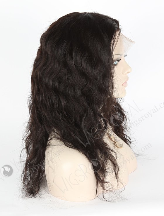 In Stock Malaysian Virgin Hair 16" Natural Straight Natural Color Silk Top Full Lace Wig STW-312-3933