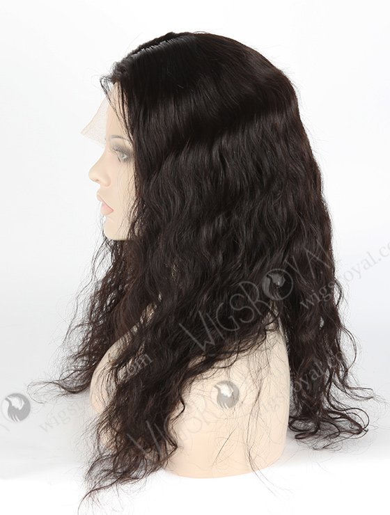In Stock Malaysian Virgin Hair 18" Natural Straight Natural Color Silk Top Full Lace Wig STW-320-4012