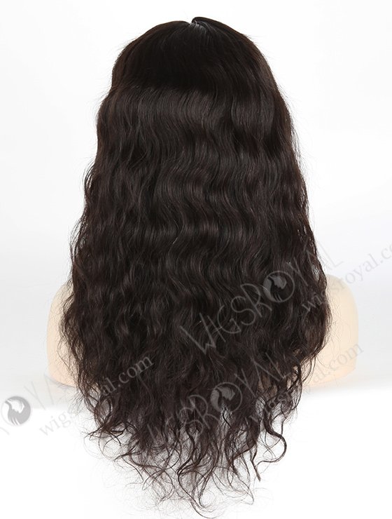 In Stock Malaysian Virgin Hair 18" Natural Straight Natural Color Silk Top Full Lace Wig STW-320-4016