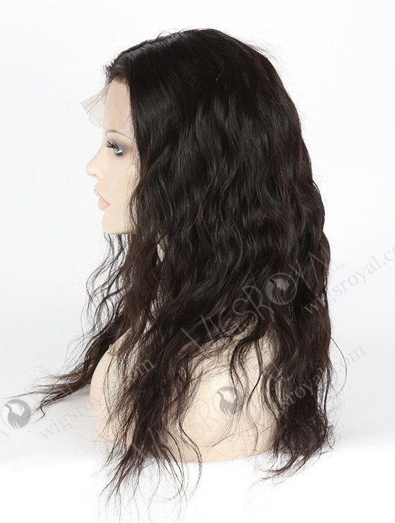 In Stock Malaysian Virgin Hair 18" Natural Straight Natural Color Silk Top Full Lace Wig STW-311-3989