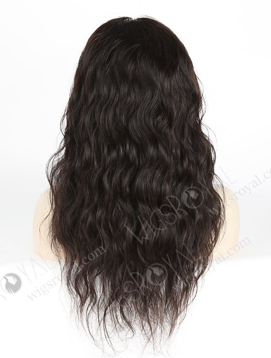 In Stock Malaysian Virgin Hair 18" Natural Straight Natural Color Silk Top Full Lace Wig STW-311-3987