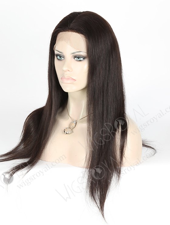 In Stock Indian Remy Hair 20" Straight Natural Color Silk Top Full Lace Wig STW-067-3841